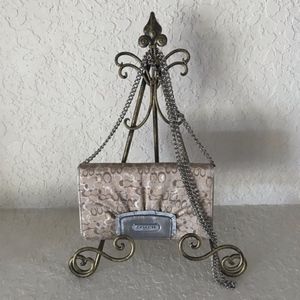 Coach Gold & Silver Crossbody Bag